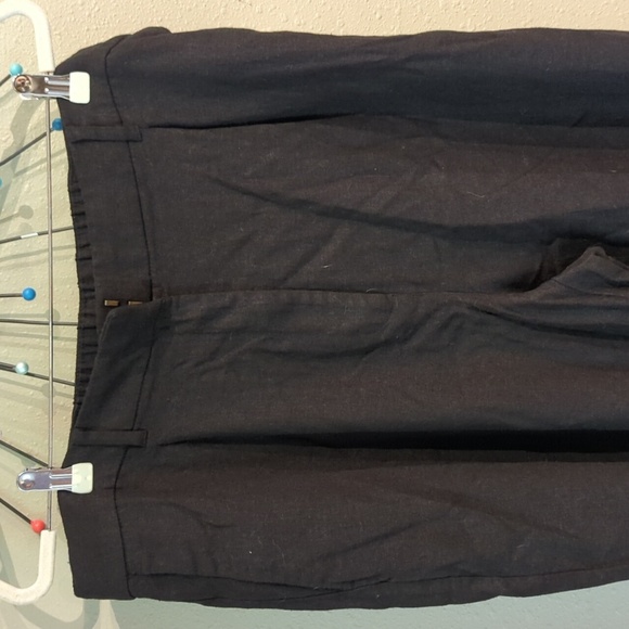 Old Navy Extra High Rise Taylor Wide Leg Trouser XL Tall Black Linen Pants - Picture 9 of 14